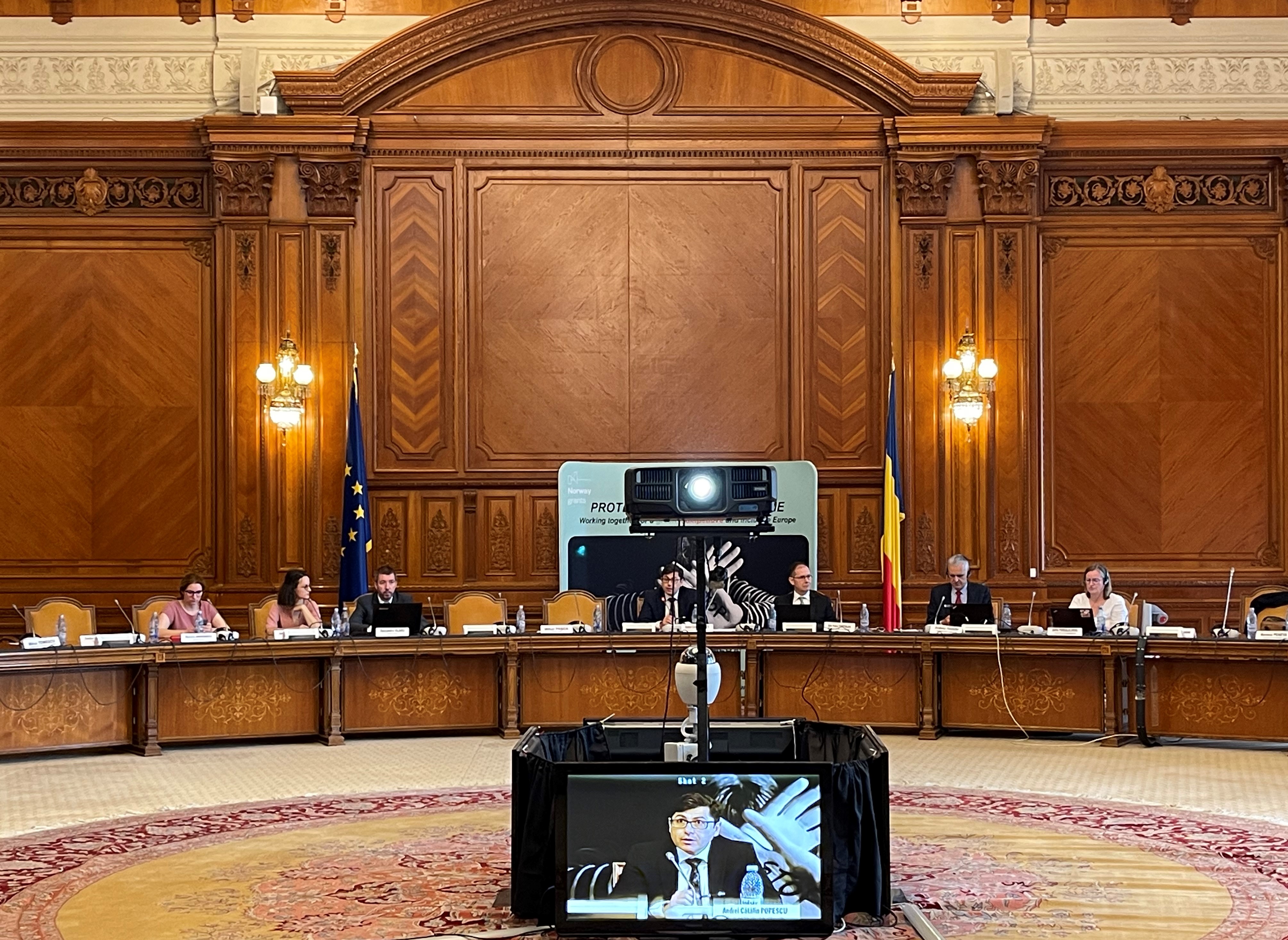 Conferința de progres a proiectului Protecția victimelor infracțiunilor (12 iunie 2023, Sala Drepturilor Omului - Palatul Parlamentului, București)